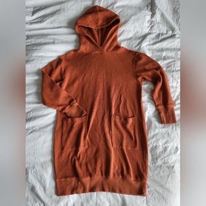 Who What Wear Orange Long Sleeve Dress